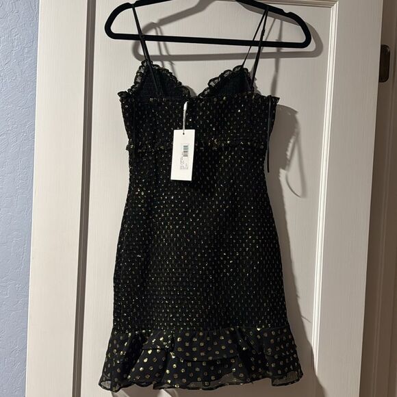 Likely Zephra Metallic Dot Dress Size 4 - Picture 6 of 9